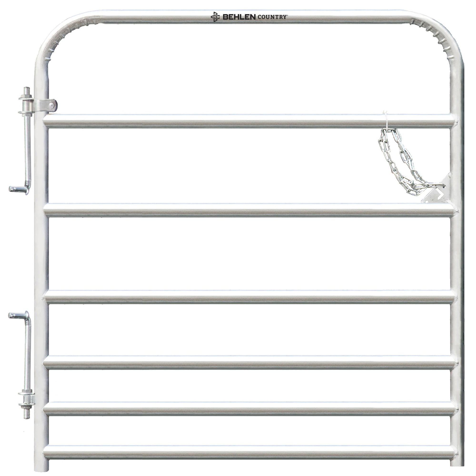 Behlen Country Pasture Pro 7-Bar Gate — 4ft., Galvanized, Model# 40175048